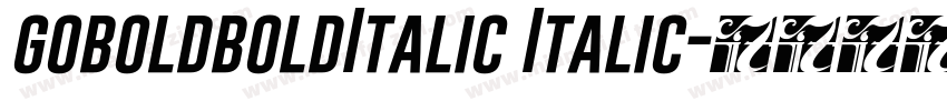 goboldboldItalic Italic字体转换